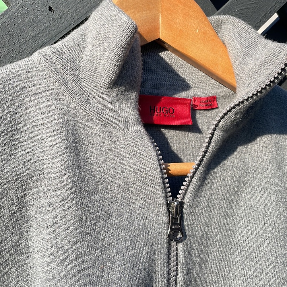 Hugo Boss Zip Front Cardigan